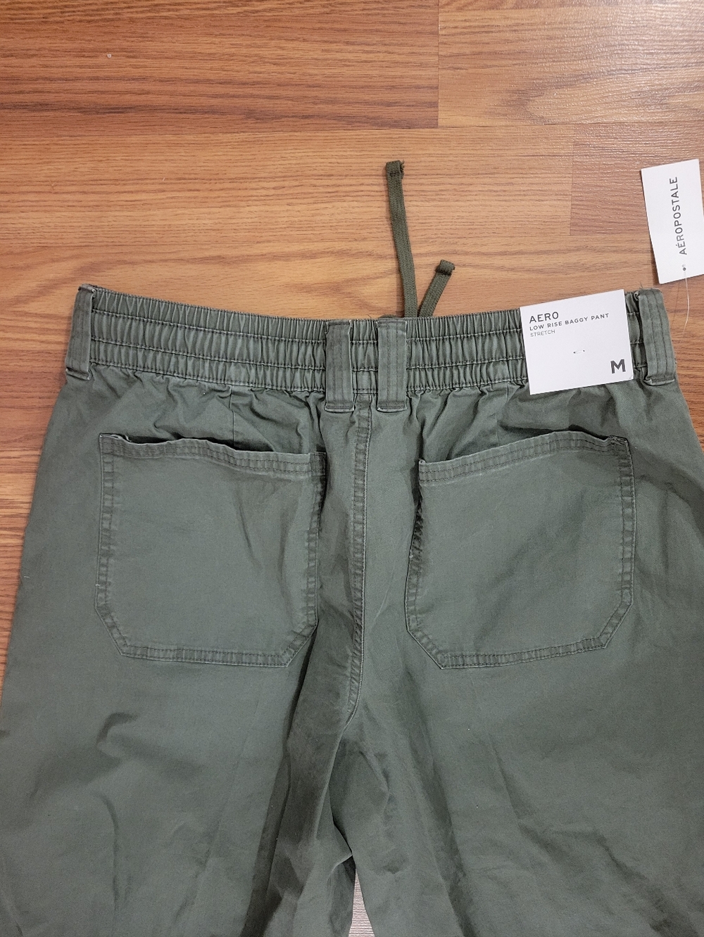 Women's Olive Green Low Rise Cargo Pants with Utility Pockets - Picture 9 of 11
